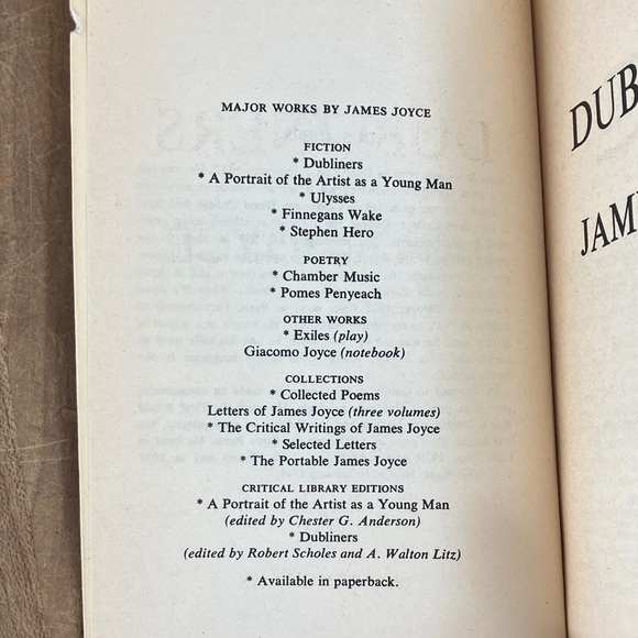James Joyce Dubliners softcover - vintage 1984 reprint of original 1916 book - Picture 6 of 14